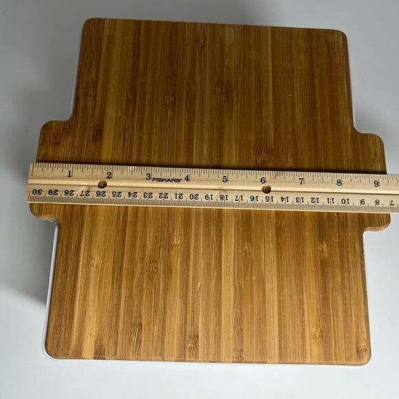 CROFTON Bread and Dip Set 3 Piece - Bowl, Dipping Tray, Bamboo Cutting Board - Picture 7 of 9